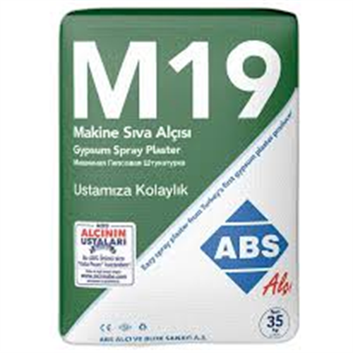 ABS M19 MAKİNE SIVA ALÇISI 35 KG.